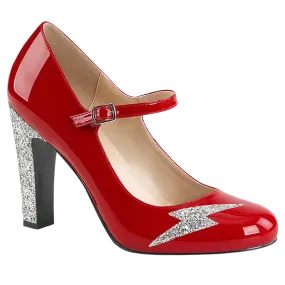 QUEEN-02 RED PATENT