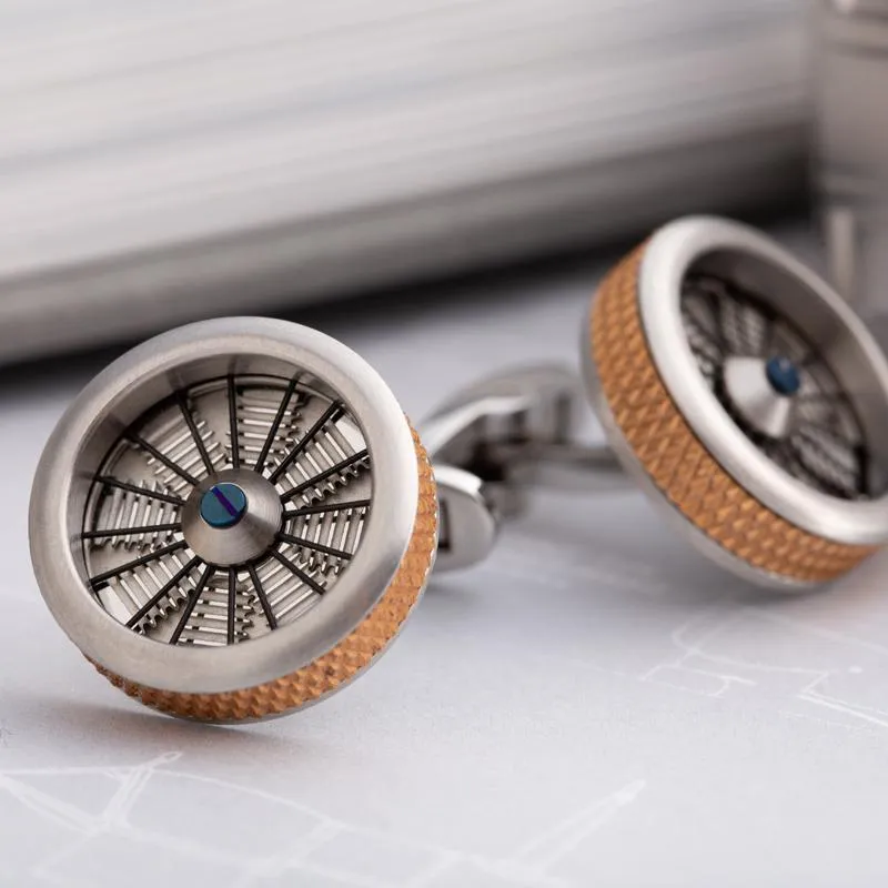 Radial Barrel Cufflinks