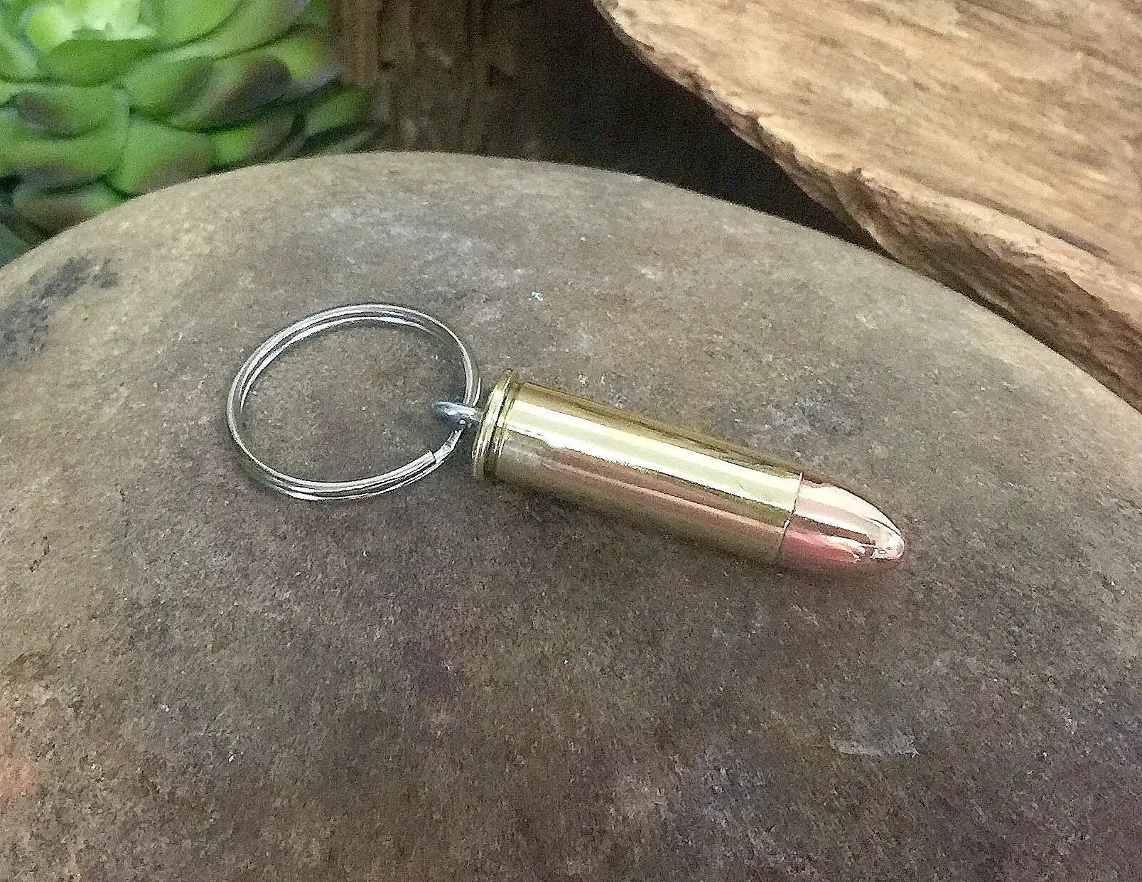 Real 38 Special Bullet Keychain, Nickel or Brass