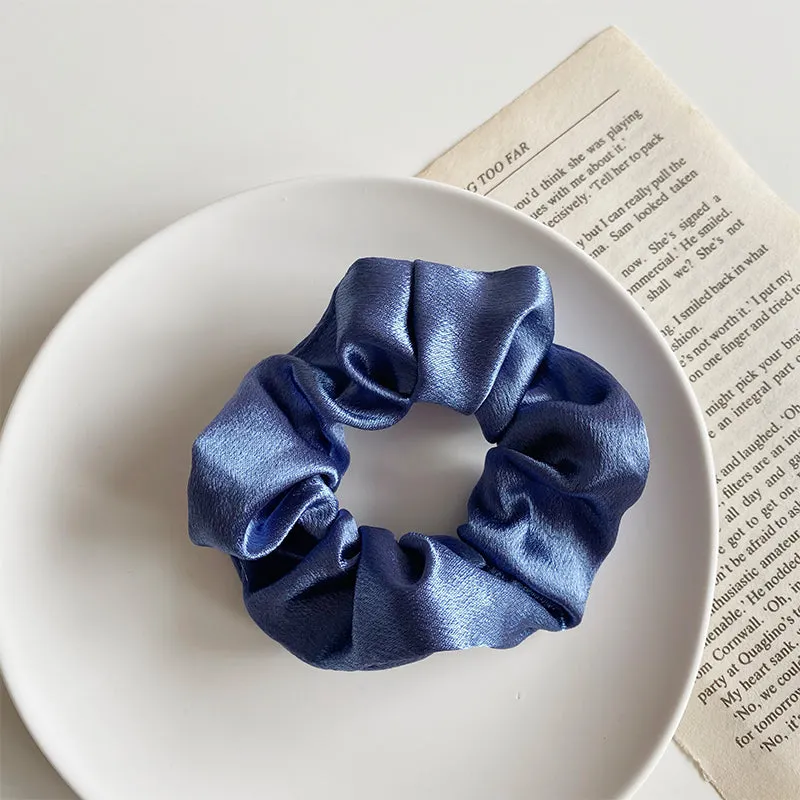 Satin Scrunchie - Ice Blue