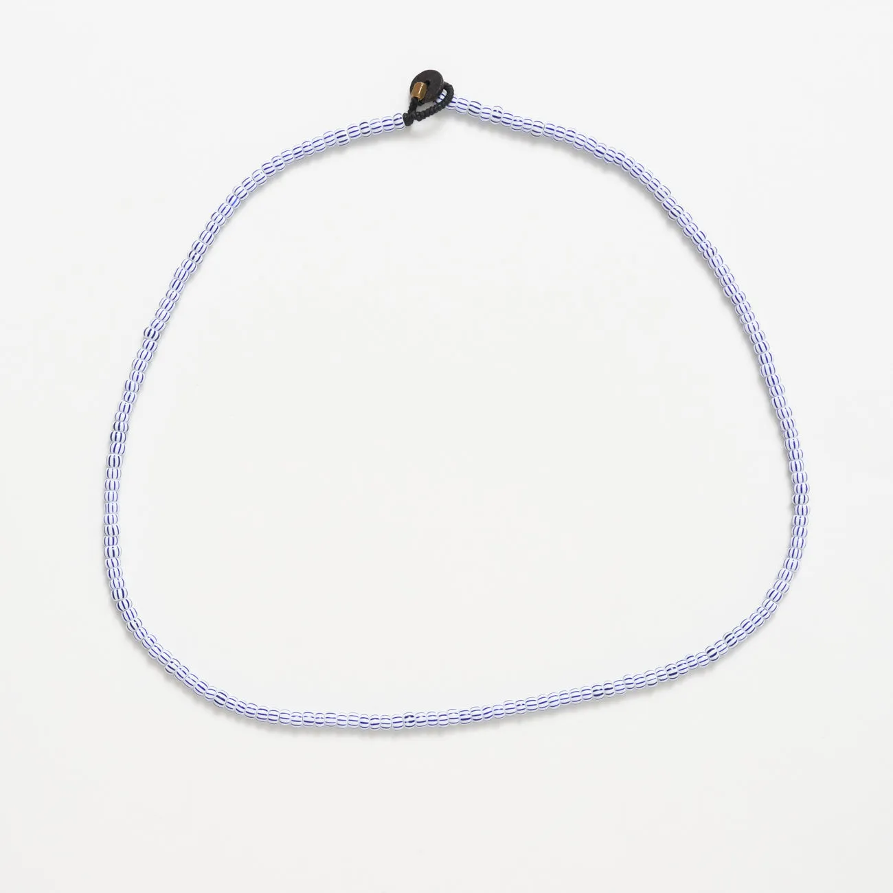 Single Strand Solid Necklace - White Blue