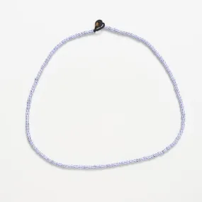 Single Strand Solid Necklace - White Blue