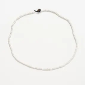 Single Strand Solid Necklace - White