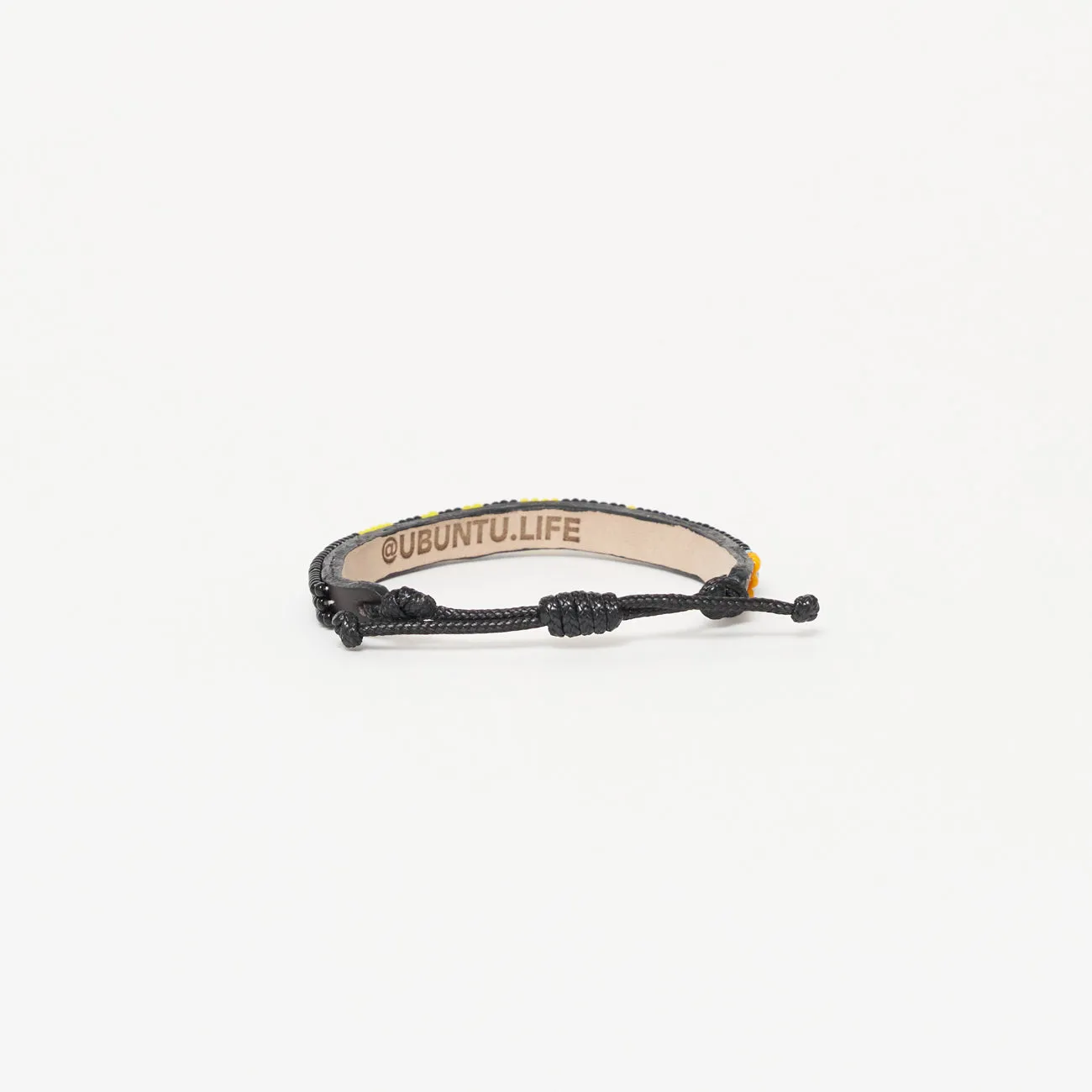 Skinny LOVE Bracelet - Black/Yellow