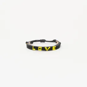 Skinny LOVE Bracelet - Black/Yellow