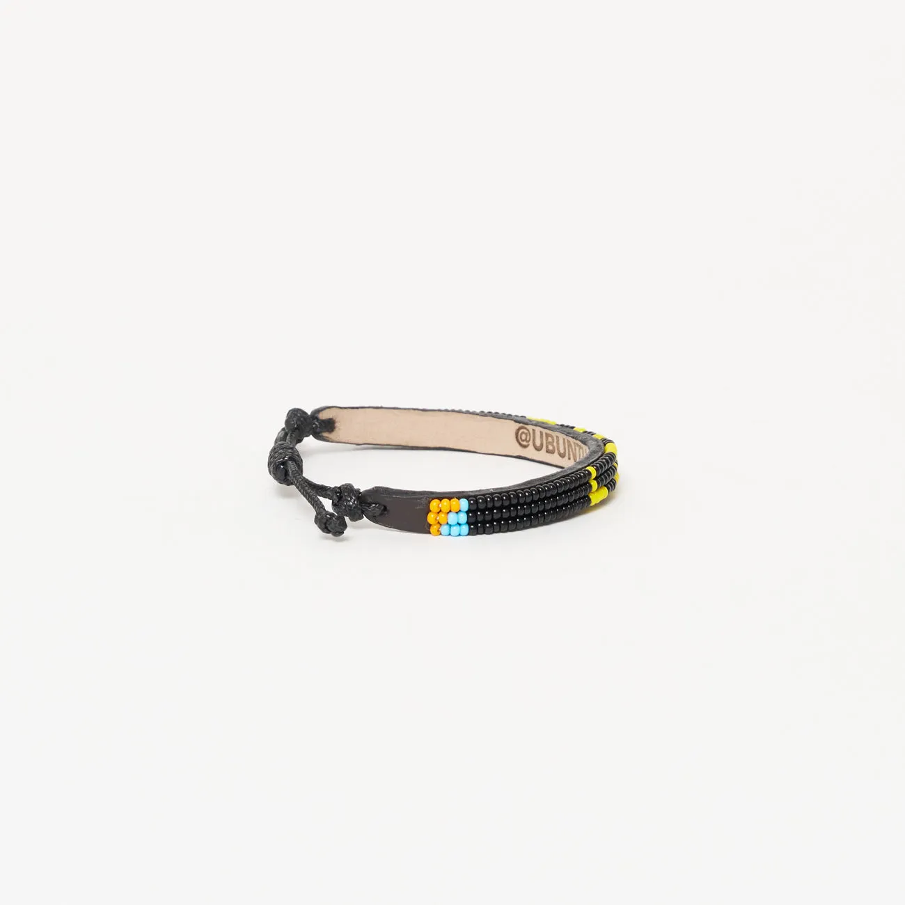 Skinny LOVE Bracelet - Black/Yellow