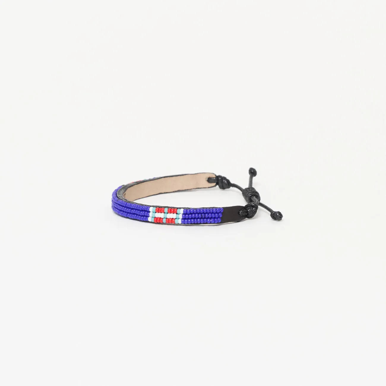 Skinny Stripe Bracelet - Royal/Red/White