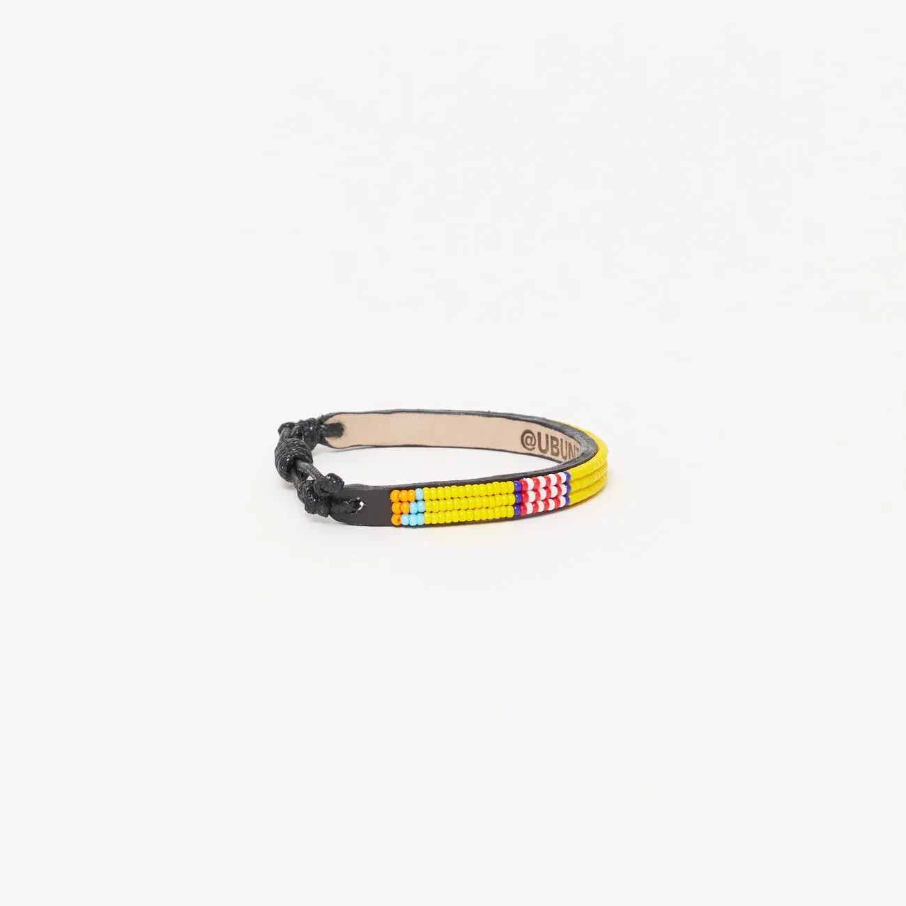 Skinny Stripe Bracelet - Yellow/Red/White