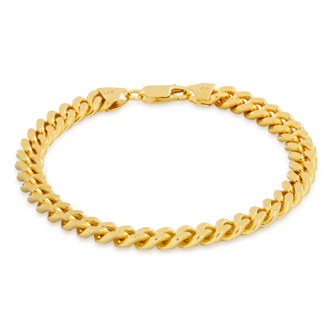 Solid Gold 3mm Miami Cuban Link Bracelet