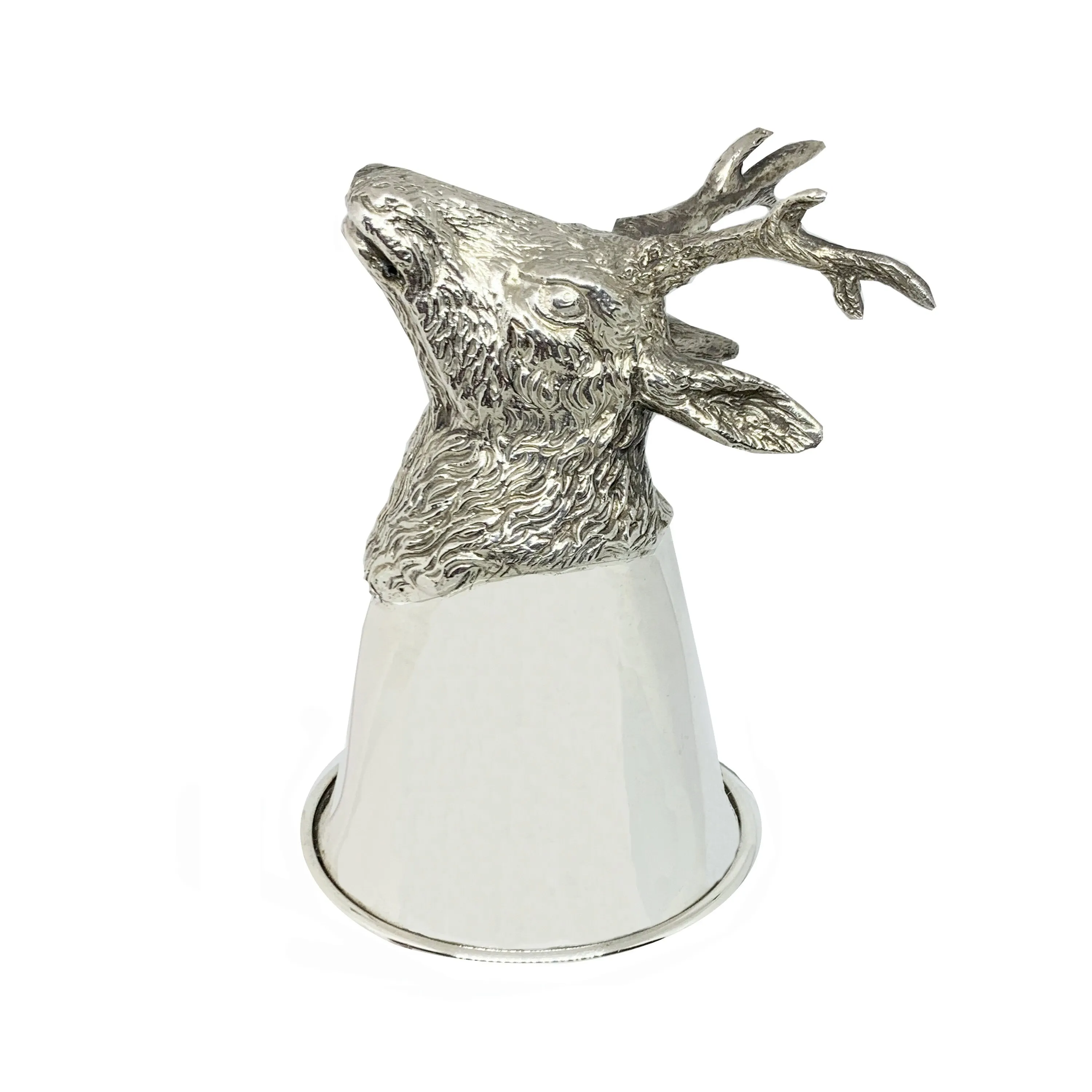 Stirrup cup in sterling silver: Roe