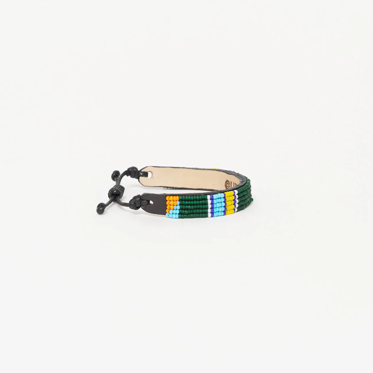 Stripe Bracelet - Green/Yellow/Turquoise