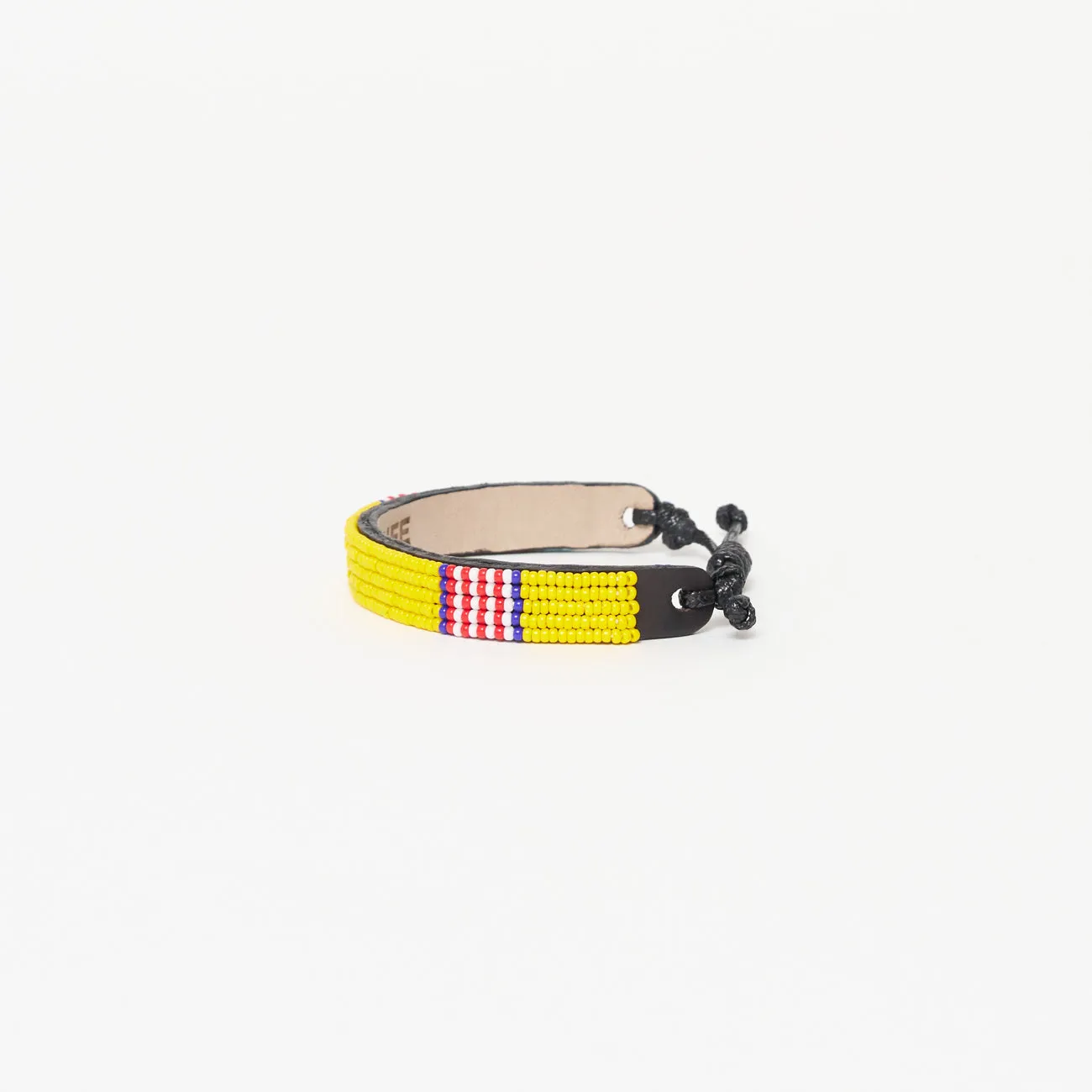 Stripe Bracelet - Yellow/Red/White