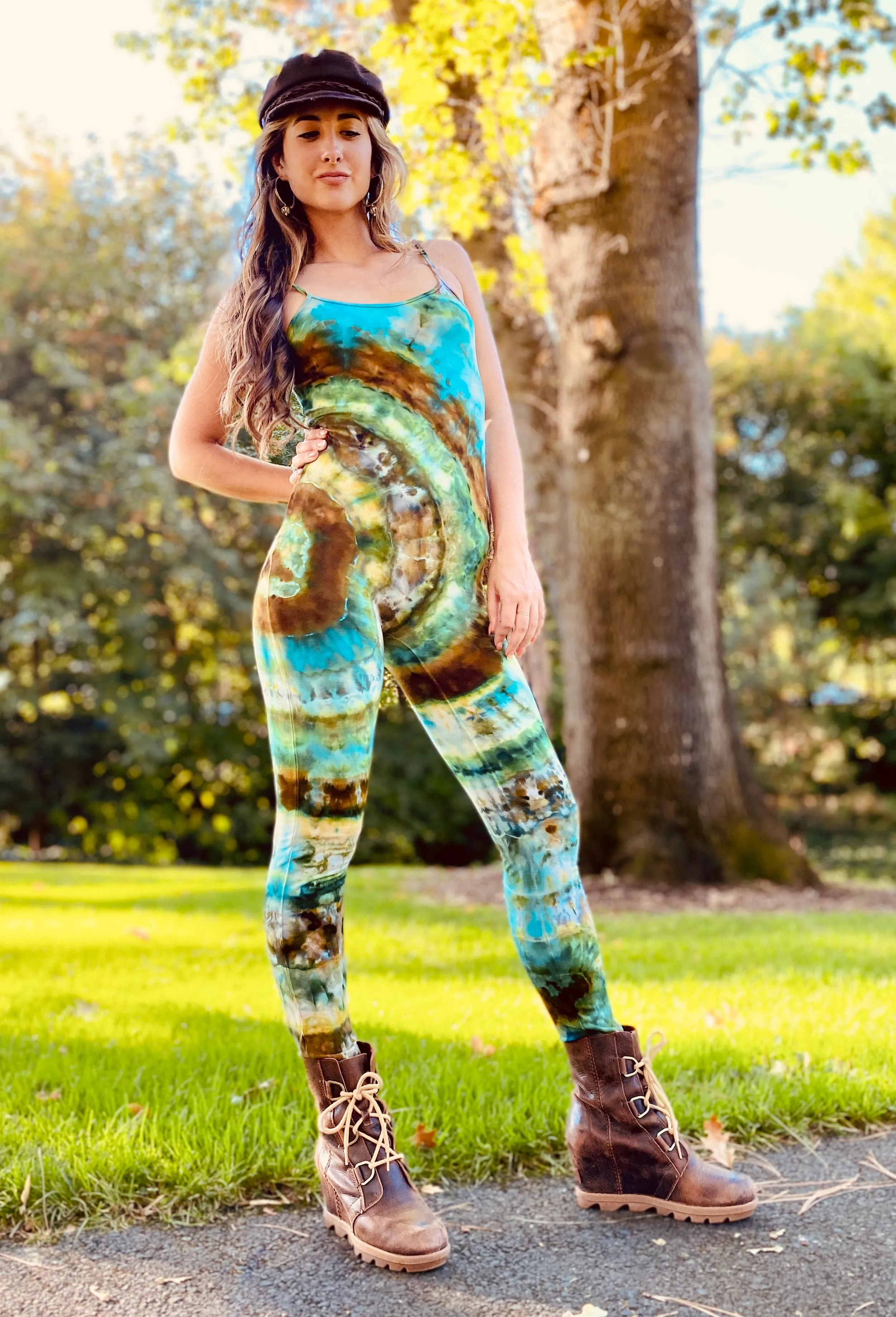 Tie Dye Bodycon Catsuit