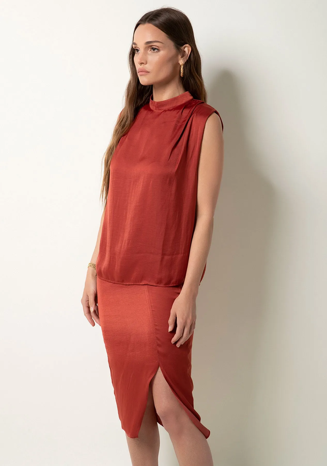 Tierney Poly Silk Top