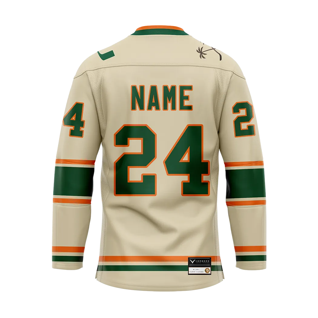 University of Miami Custom Sublimated with Twill Jersey