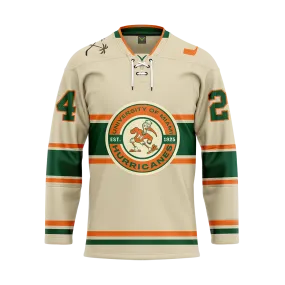 University of Miami Custom Sublimated with Twill Jersey