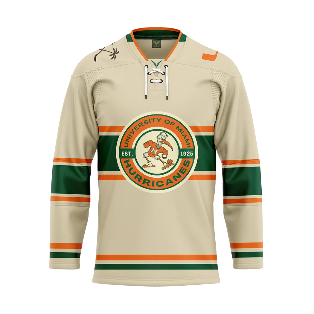 University of Miami Sublimated with Twill Jersey