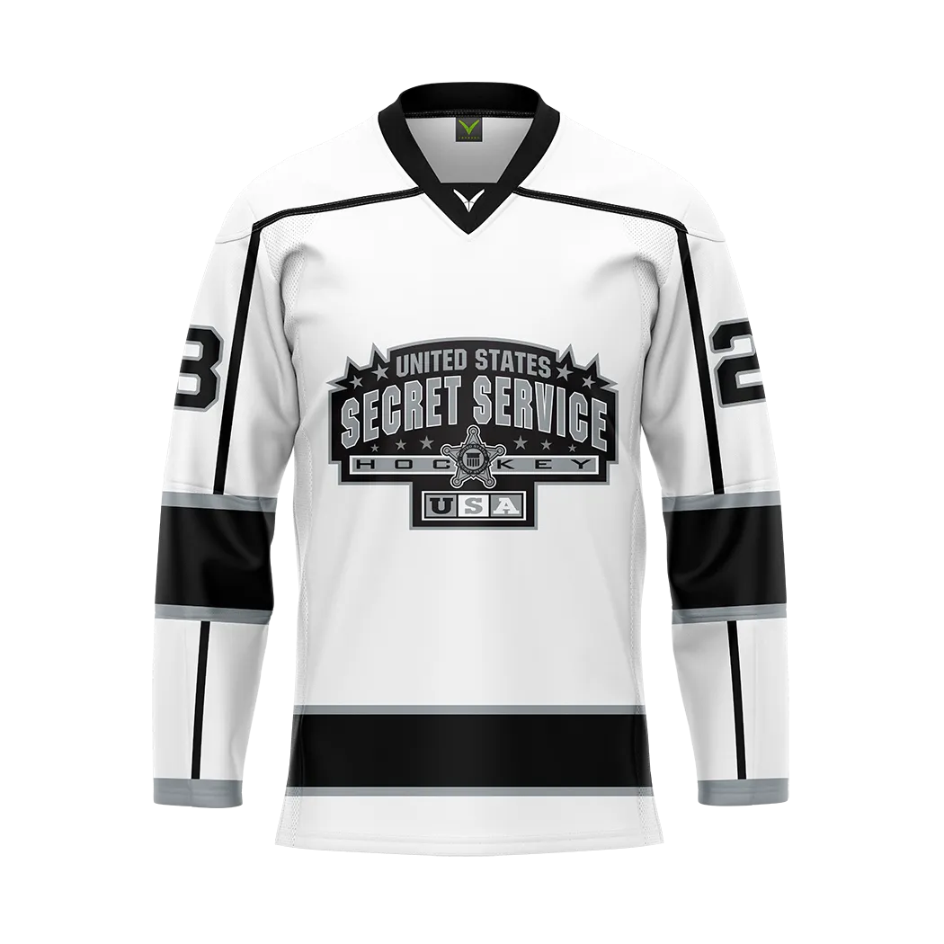 US Secret Service White Sublimated Jersey