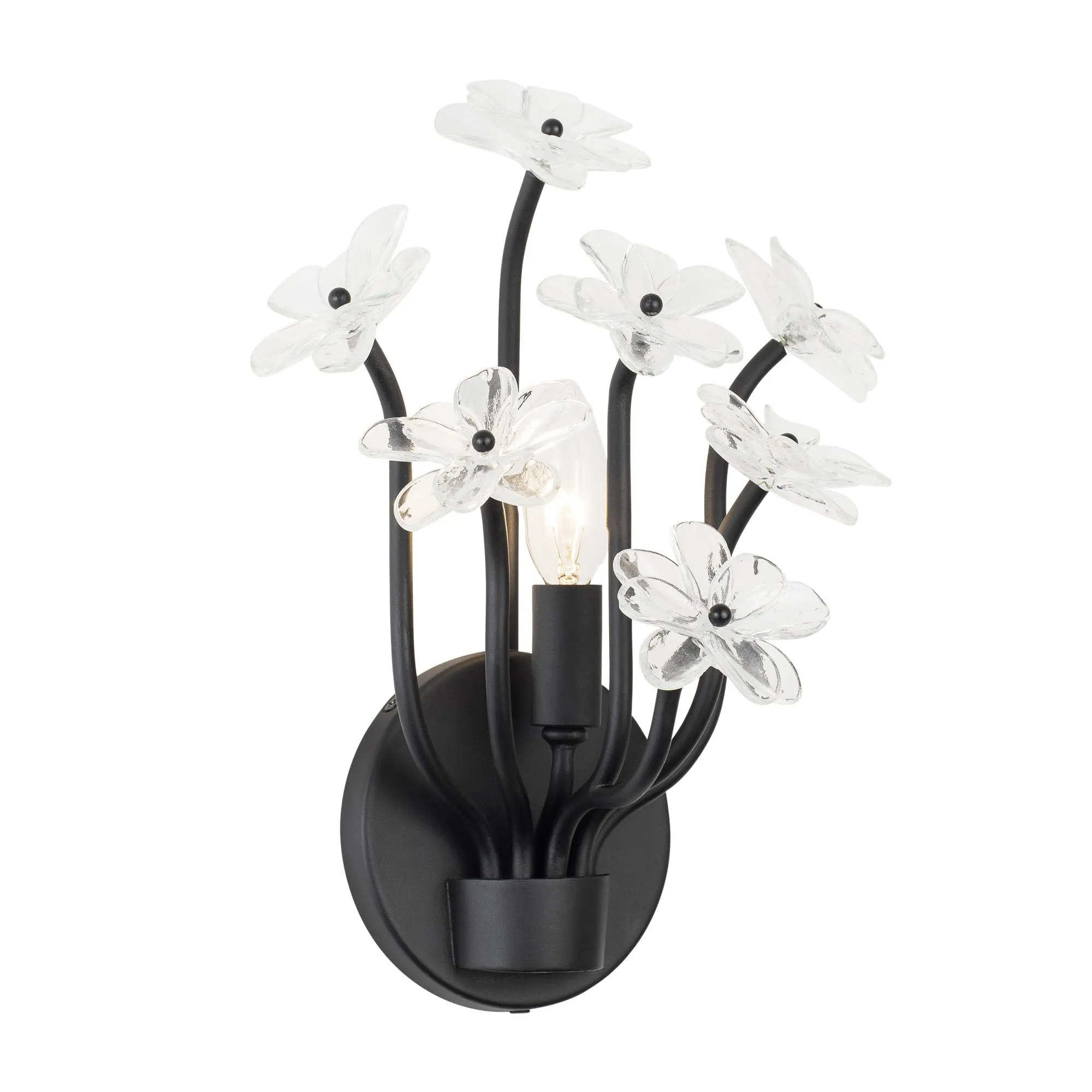 Wildflower 378W01MB 1-Light Wall Sconce - Matte Black