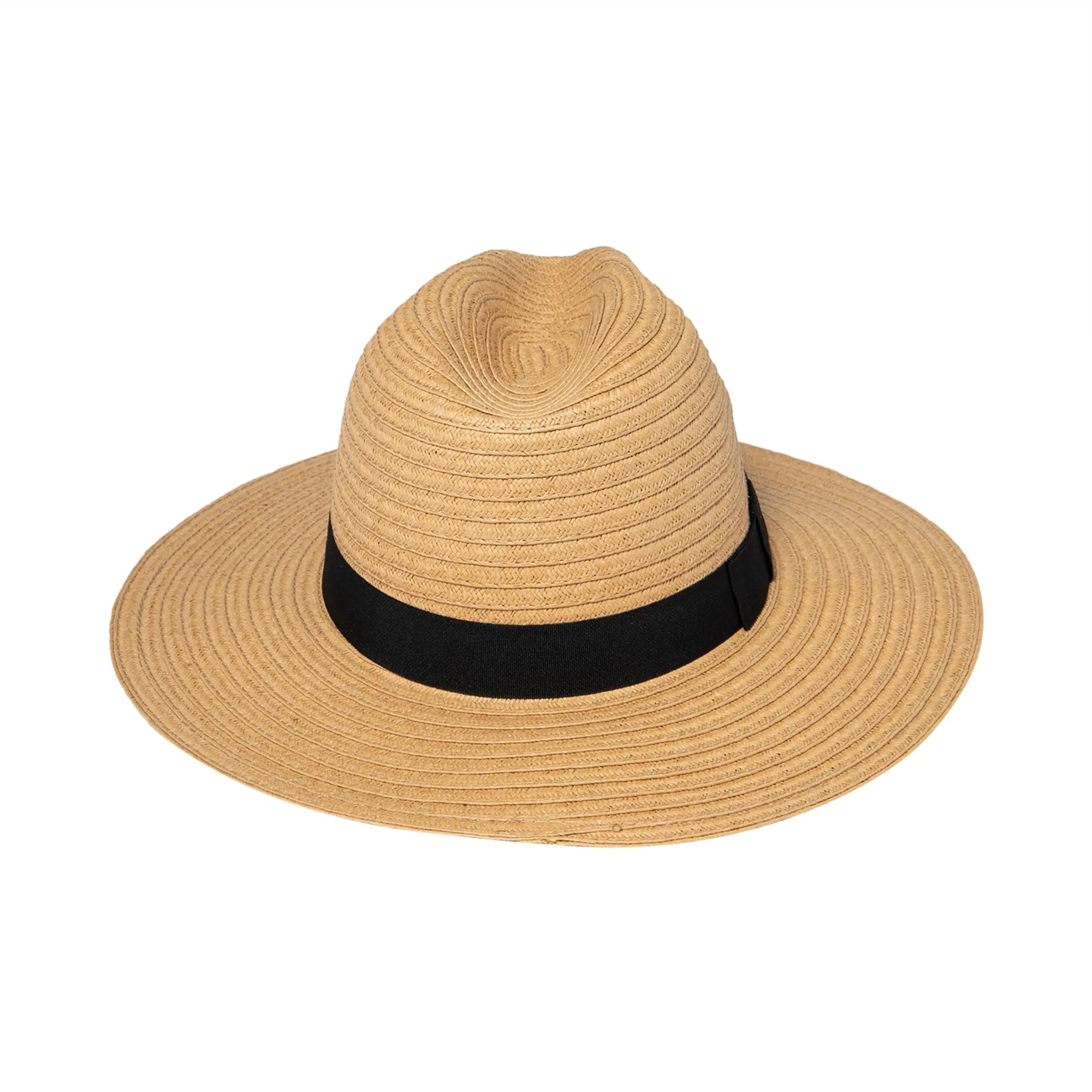 Women's Paper Braided Fedora With A Bow Band