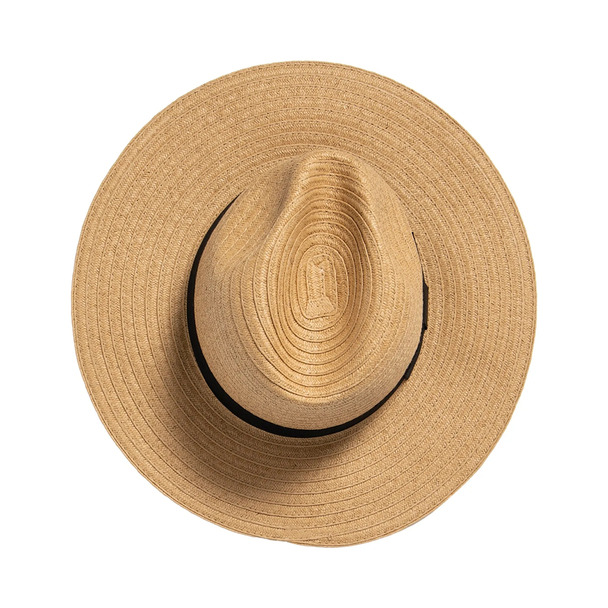 Women's Paper Braided Fedora With A Bow Band