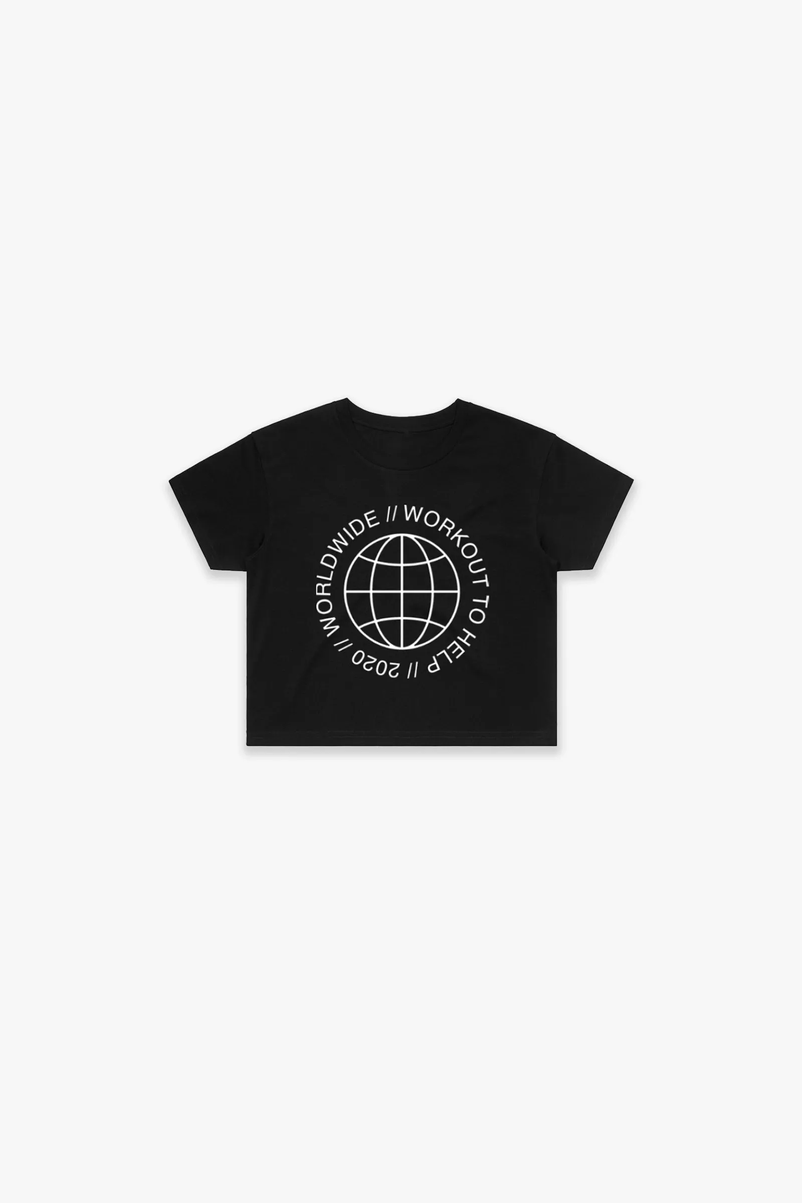 Worldwide Crop Top - Black