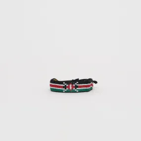 Woven Kenya Flag Bracelet