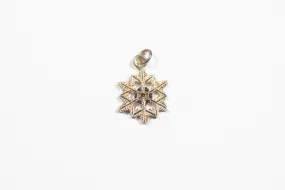 Yellow Gold Intricate Snowflake Pendant